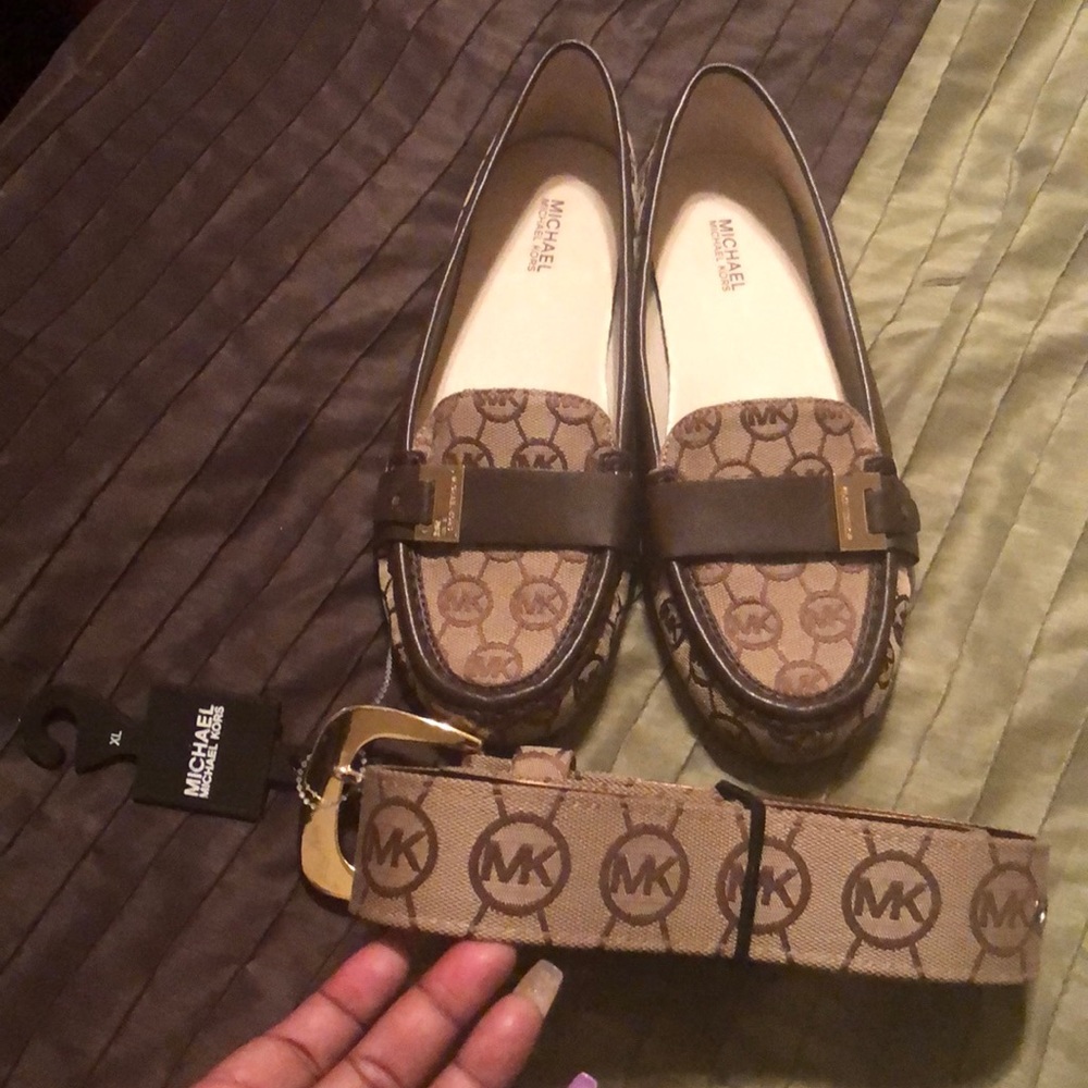 Authentic Michael Kors Shoes and Matching Belt